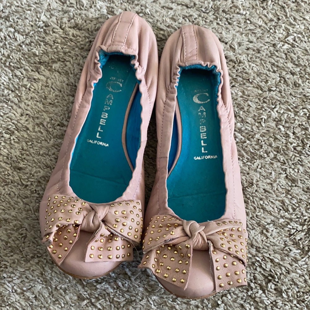 Jeffery Campbell pink flats.